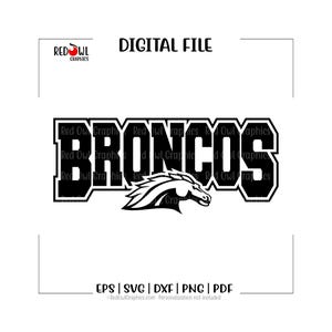 Bronco svg, Broncos svg, Bronco, Broncos, clipart, design, Mascot, svg, dxf, eps, png, pdf, sublimation, cut file, htv, vector, digital