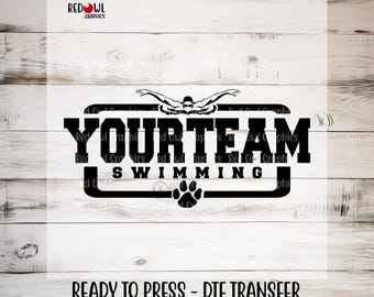 Ready To Press, Swim Transfer, Diving, Dive, Custom DTF Transfer, Heat Transfer, Swimming dtf, Diving dtf ,Direct To Film, Any Team