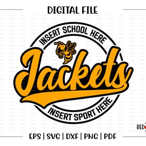 Jackets svg, Yellowjackets svg, Jacket, Jackets, yellowjackets, svg, dxf, eps, png, pdf, sublimation, cut file, htv, vector, digital