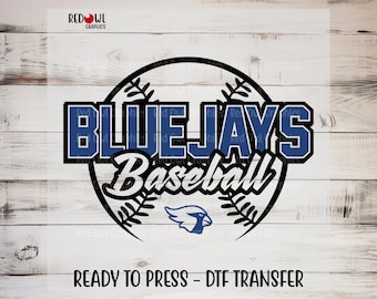 Bluejays Baseball dtf, Ready to Press, Team Mascot, Coach, Mom, Dad, Custom DTF Transfer, Heat Transfer, Direct To Film