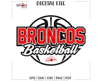 ブロンコス バスケットボール svg、チームマスコット、コーチ、ママ、パパ、ブロンコ、svg、dxf、eps、png、pdf、昇華、カットファイル、htv