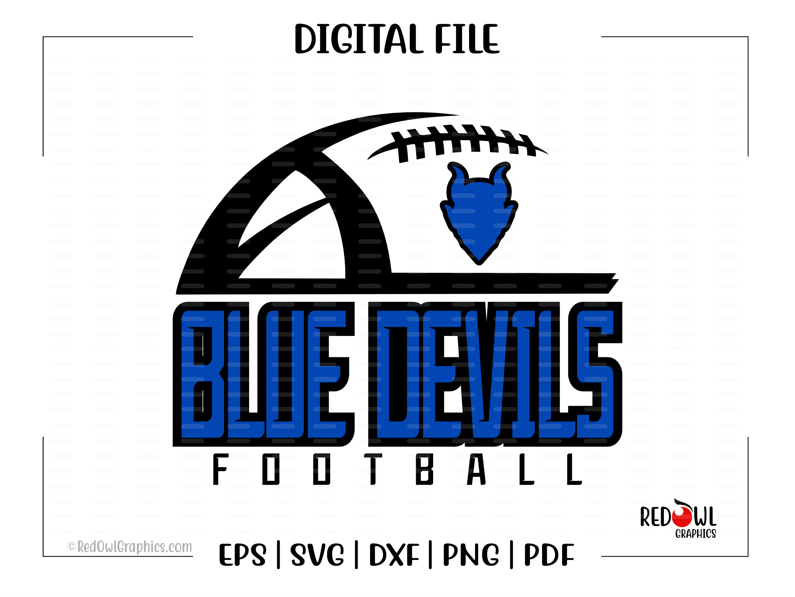 Blue Devils Football Logo