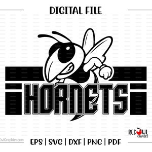 Hornet svg, Hornets svg, Hornet, Hornet, Mascot, School, svg, dxf, eps, png, pdf, sublimation, cut file, htv, vector, digital