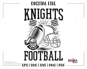 Knights Football svg, Knight Football png, Knight, Knights, Football, svg, dxf, eps, png, pdf, sublimation, cut file, htv, Mom,Dad,Coach