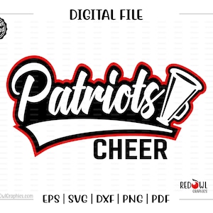 Cheer svg, Patriot Cheer svg, Cheerleading, Patriot, Patriots, Cheerleading, svg, dxf, eps, png, pdf, sublimation, cut file, htv, vector