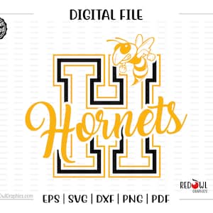 Hornet svg, Hornets svg, Hornet, Hornet, Mascot, School, svg, dxf, eps, png, pdf, sublimation, cut file, htv, vector, digital