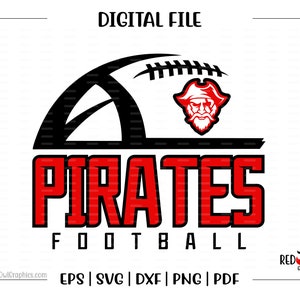 Football svg, Pirate Football svg, Pirate, Pirates, Football, svg, dxf, eps, png, pdf, sublimation, image, design, clipart