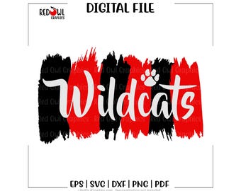 Wildcat svg, Wildcats svg, Wildcat, Wildcats, Mascot, School, Team, football, basketball svg, dxf, eps, png, pdf, sublimation, cut file