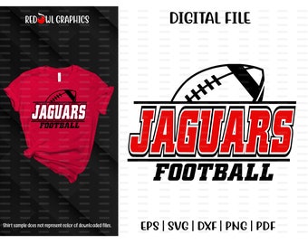Football svg, Jaguar Football svg, Jaguar, jaguars, Football, svg, dxf, eps, png, pdf, sublimation, fichier coupé, htv, conception de chemise, clipart