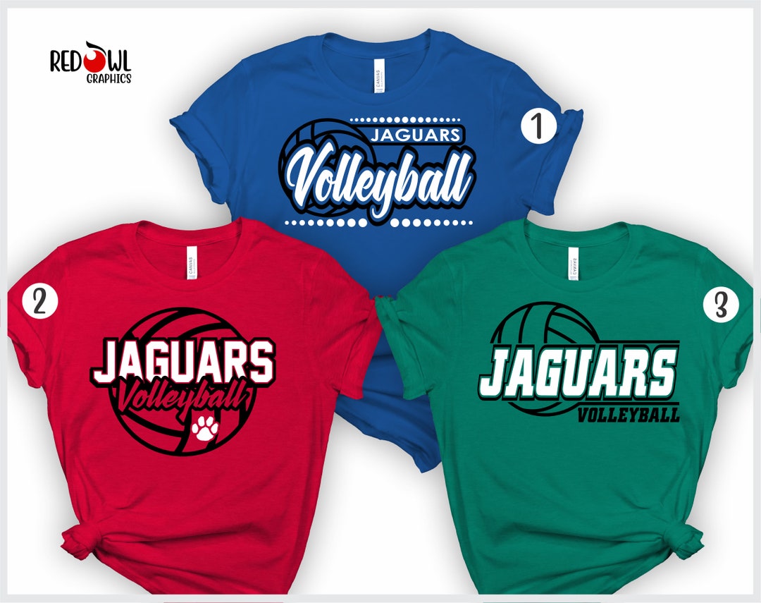 Jaguars Volleyball Tshirt Personalized Volleyball Shirt Etsy