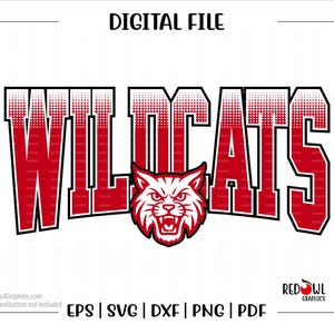 Wildcat svg, Wildcats svg, Wildcat, Wildcats png, Clipart, Mascot, svg, dxf, eps, png, pdf, sublimation, cut file, htv, vector, digital
