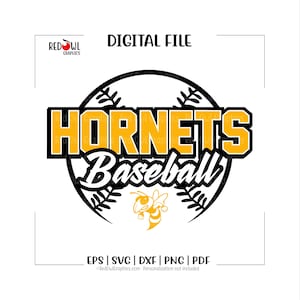 Baseball svg, Hornet Baseball svg, Hornet, Hornets, Baseball, svg, dxf, eps, png, pdf, sublimation, cut file, htv, vector, digital