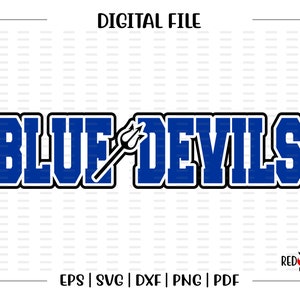 Blue Devil svg, Devils svg, Blue Devil, Blue Devils, Devil, svg, dxf, eps, png, pdf, sublimation, cut file, htv, vector, digital
