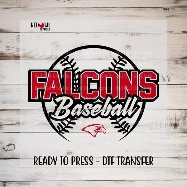 Falcons Baseball Dtf - Etsy