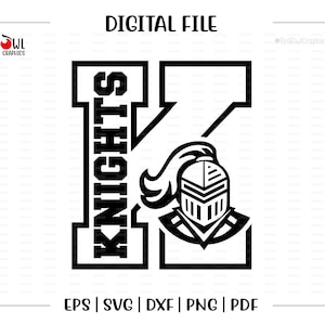 Knight svg, Knights  svg, Knight, Knights, clipart, Team, Mascot, School, svg, dxf, eps, png, pdf, sublimation, cut file, htv