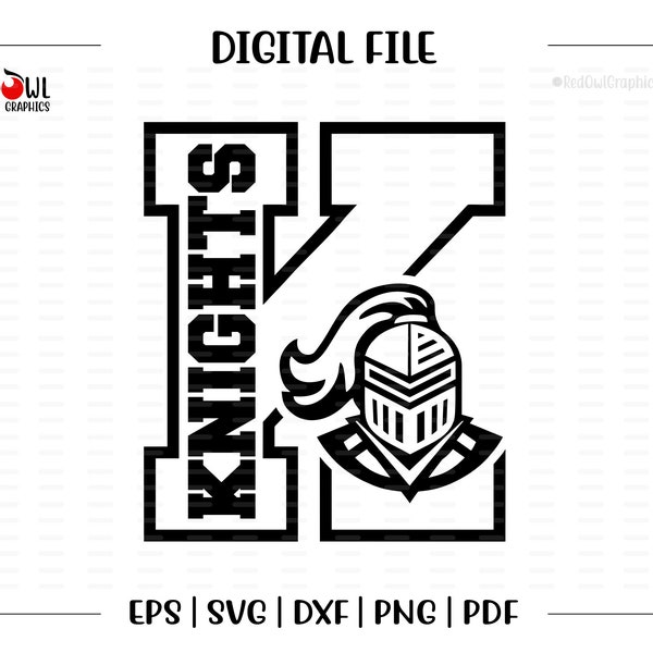 Knight svg, Knights  svg, Knight, Knights, clipart, Team, Mascot, School, svg, dxf, eps, png, pdf, sublimation, cut file, htv