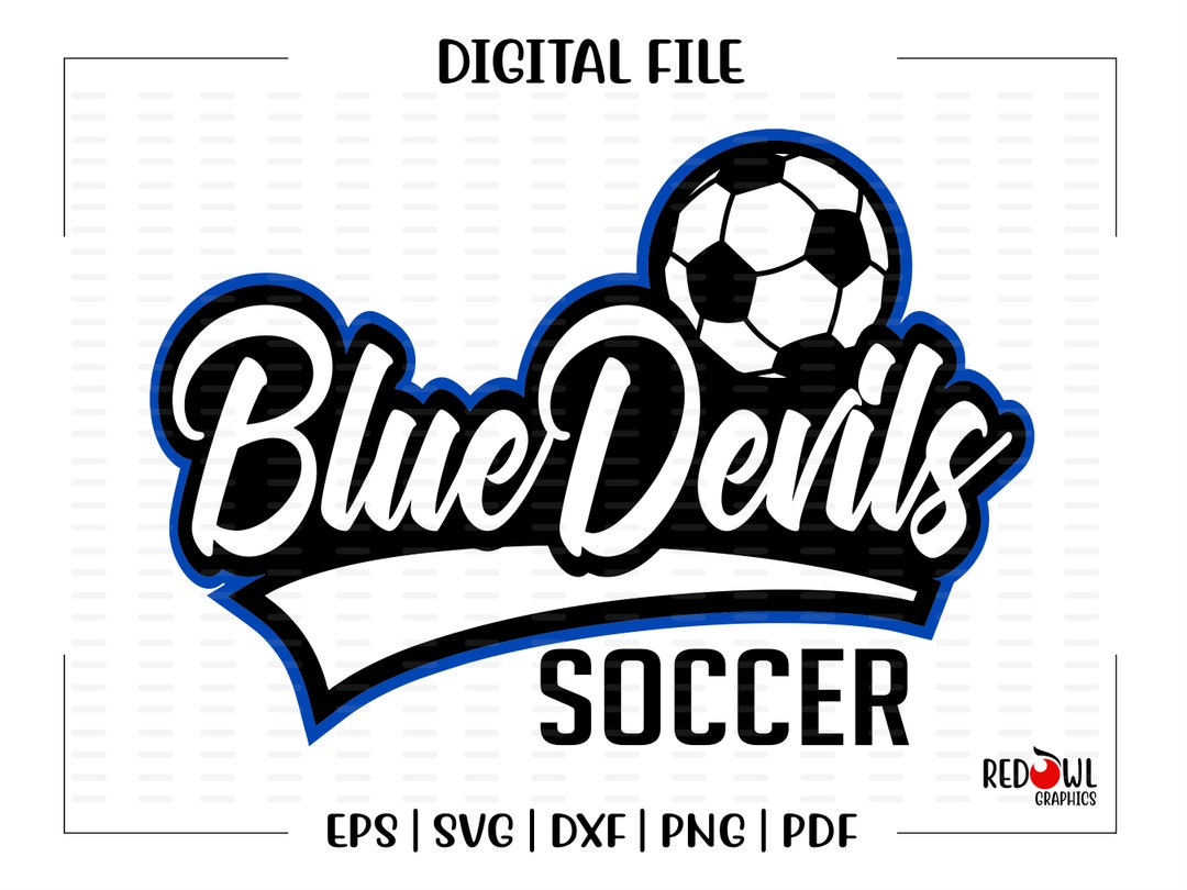 Soccer Svg, Blue Devil Soccer Svg, Blue, Devil, Soccer, Svg, Dxf, Eps ...