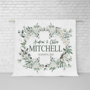 Personalized Wedding Blanket, Pillow, Wedding, Gift, Sherpa, Fleece, Blanket, Wedding Gift, Bridal Shower Gift,, Custom, Personalized