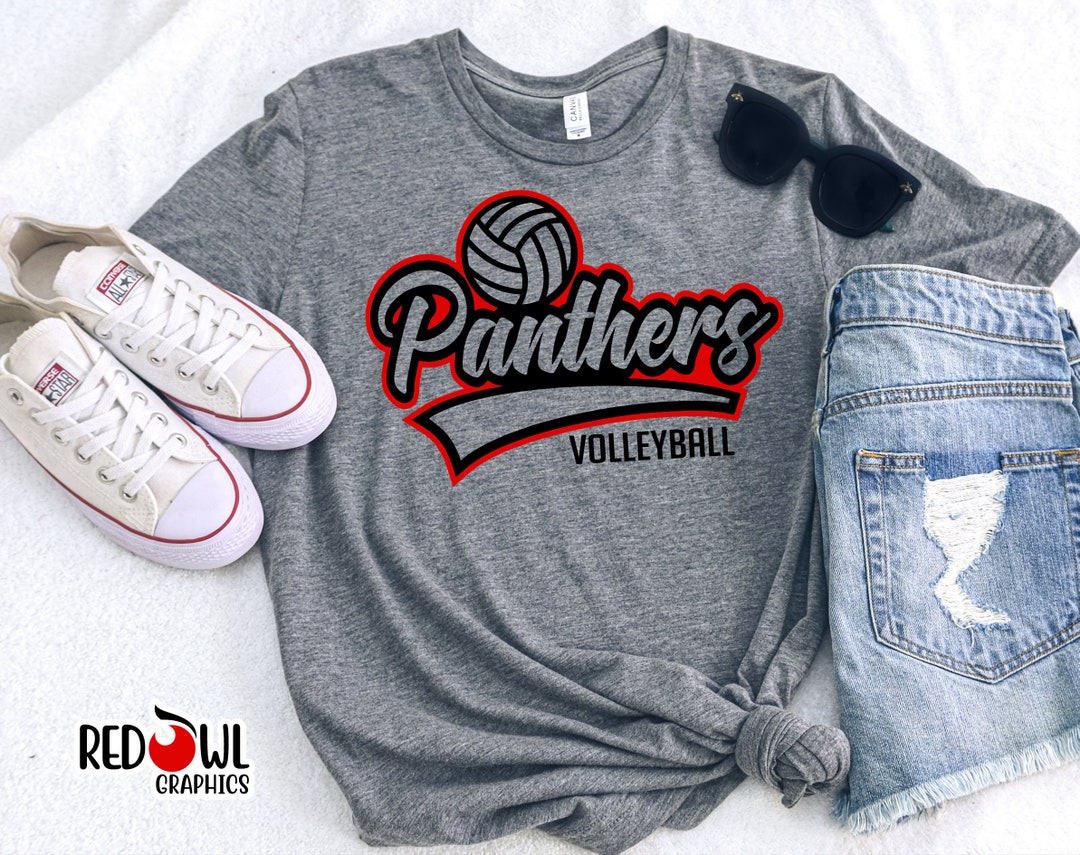 Volleyball Shirt Panther Shirt Panther Volleyball T-shirt - Etsy