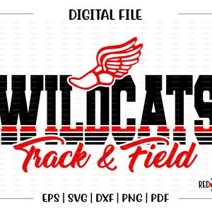 Track svg, Wildcat Track svg, Wildcat, Wildcats, Track, Field, Wildcats Track, svg, dxf, eps, png, pdf, sublimation, cut file, htv