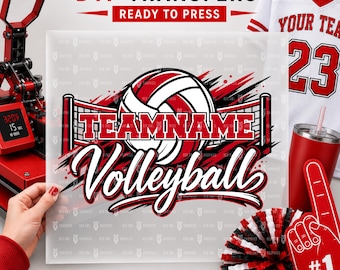 Ready To Press, Warrior Volleyball Transfer, Warriors, Personalized, Custom DTF Transfer, Heat Transfer, Volleyball dtf, Any Team