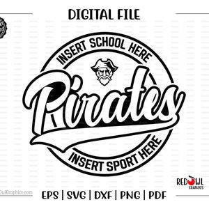 Pirate svg, Pirate, Pirates svg, Pirates, Mascot, htv, svg, dxf, eps, png, pdf,sublimation, cut file, htv, vector, digital