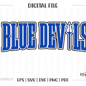 Blue Devil svg, Devils svg, Blue Devil, Blue Devils, Devil, svg, dxf, eps, png, pdf, sublimation, cut file, htv, vector, digital