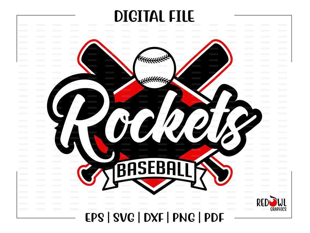 Baseball Svg, Rocket Svg, Baseball, Rocket Baseball, Rocket, Rockets