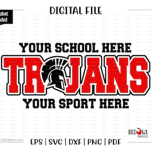 Trojan svg, Trojans svg, Trojan, Trojans, Mascot, School, svg, dxf, eps, png, pdf, sublimation, cut file, htv