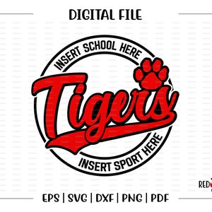 Tiger svg, Tigers svg, Tiger, Tigers, Team, Clipart, Mascot, School, svg, dxf, eps, png, pdf, sublimation, cut file, htv, vector, digital