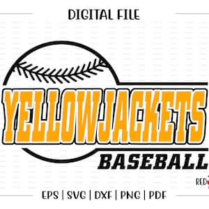 May include: A black and yellow baseball logo with the text "YELLOWJACKETS BASEBALL".