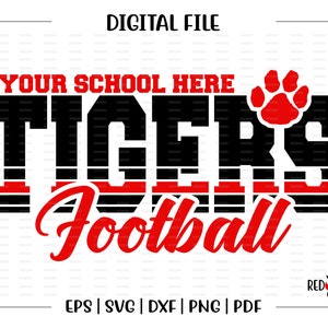 Football svg, Tiger Football svg, Tiger, Tigers, Football, svg, dxf, eps, png, pdf, sublimation, cut file, htv, vector, digital