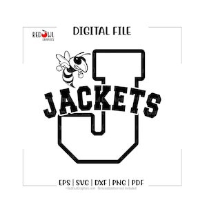 Jackets svg, Yellowjackets svg, Team Mascot, Teacher, Coach, Dad, Mom, svg, dxf, eps, png, pdf, sublimation, cut file, htv, vector, digital