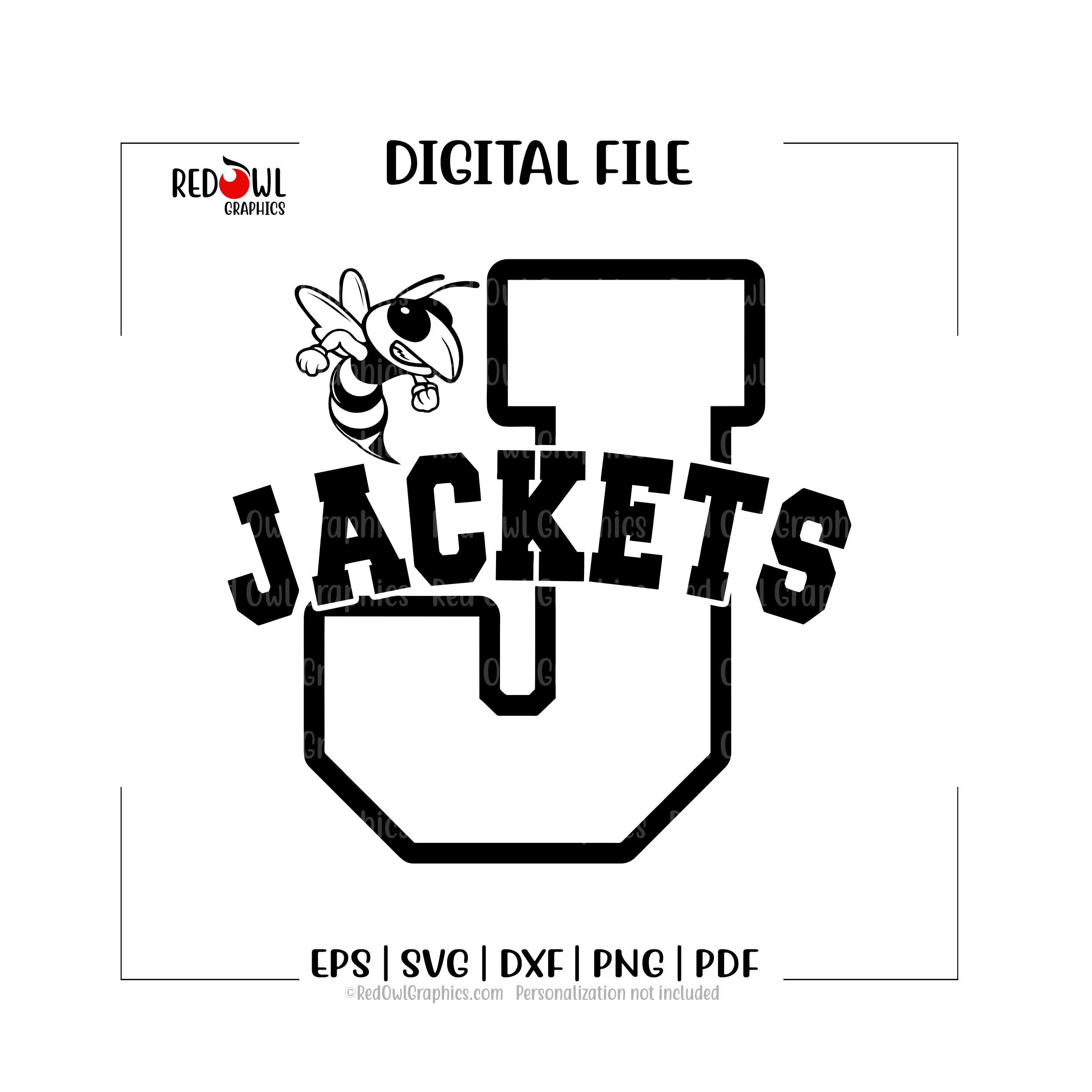Jackets svg, Yellowjackets svg, Team Mascot, Teacher, Coach, Dad, Mom, svg, dxf, eps, png, pdf, sublimation, cut file, htv, vector, digital