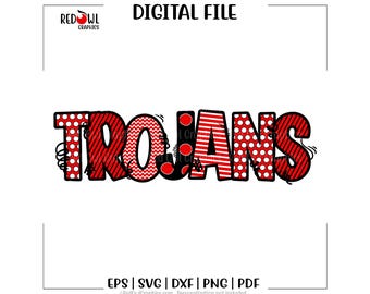 Trojan svg, Trojans svg, Trojan, Trojans, Mascot, School, svg, dxf, eps, png, pdf, sublimation, cut file, htv, clipart, football, baseball