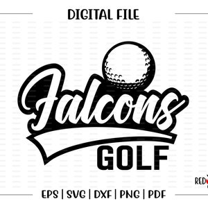 Golf svg, Falcon Golf, Falcon, Falcons, Golf, svg, dxf, eps, png, pdf, sublimation, cut file, htv, vector, digital, htv