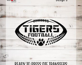 Ready To Press, Tigers dtf, Tigers Football, Football Transfer, Custom DTF Transfer, Heat Transfer, DTF, Direct To Film