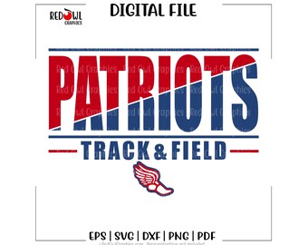 Track svg, Patriot Track svg, Patriot, Patriots, Track, svg, dxf, eps, png, pdf, sublimation, cut file, htv, vector, digital, Mom, Dad,Coach