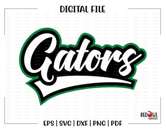 Gator svg, Gators svg, Gator, Alligatoren, G, Clipart, Maskottchen, Chevron, htv, svg, dxf, eps, png, pdf, Sublimation, cut File, htv, Vektor, digital