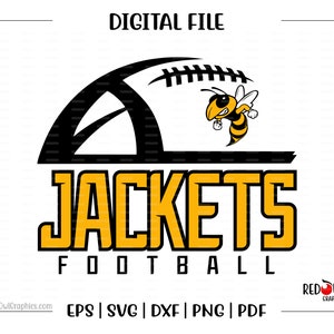 Jacken Fußball svg, Yellowj acket, Fußball svg, Jacken svg, YellowJackets, Fußball, svg, dxf, eps, png, pdf, sublimation, Mama, Papa, Trainer