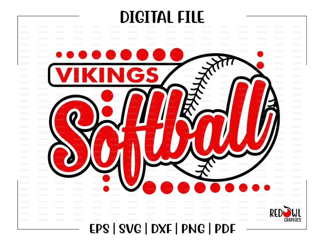 Viking Softball Svg, Softball Svg, Viking, Vikings, Softball, Design