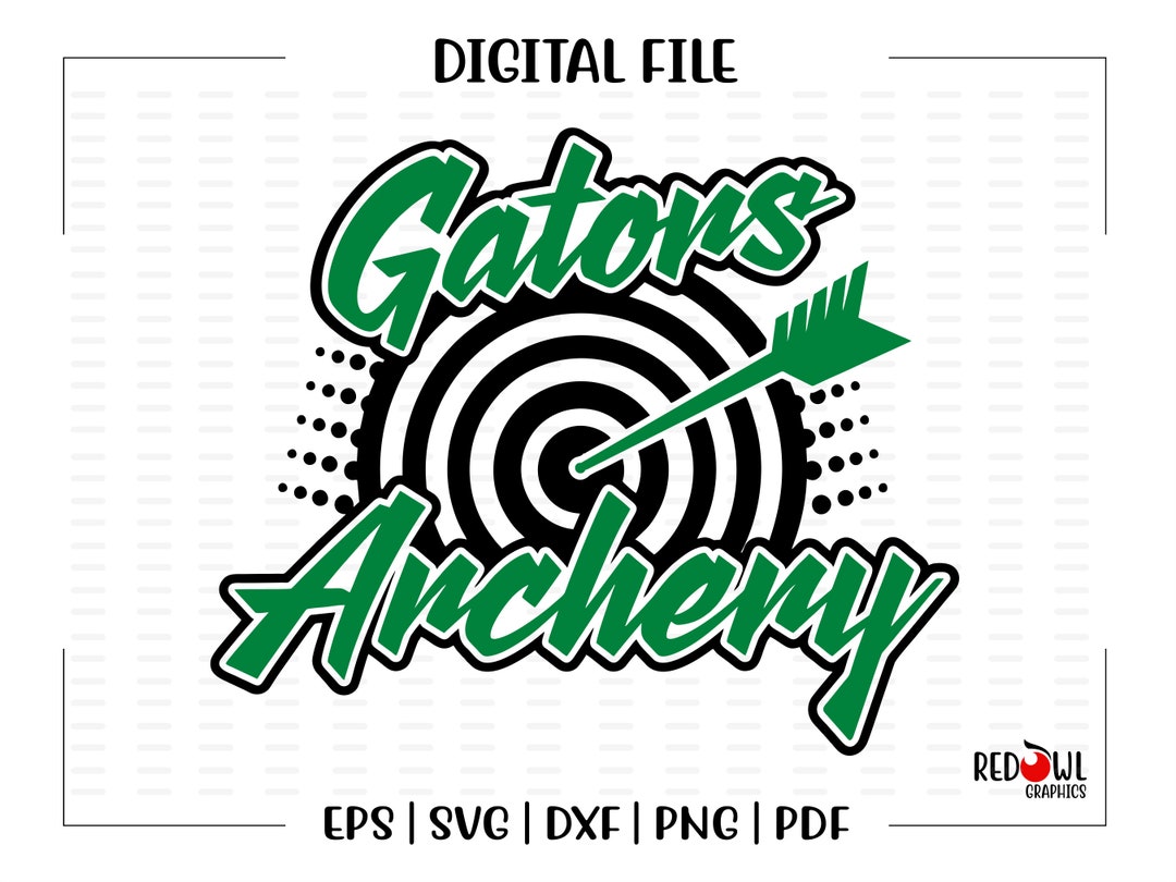 Gator Archery Svg, Archery Svg, Gator, Gators, Archery, Design, Vector