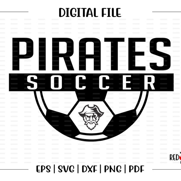 Soccer svg, Pirate Soccer svg, Pirate, Pirates, Soccer, svg, dxf, eps, png, pdf, sublimation, cut file, htv, vector, design, clipart