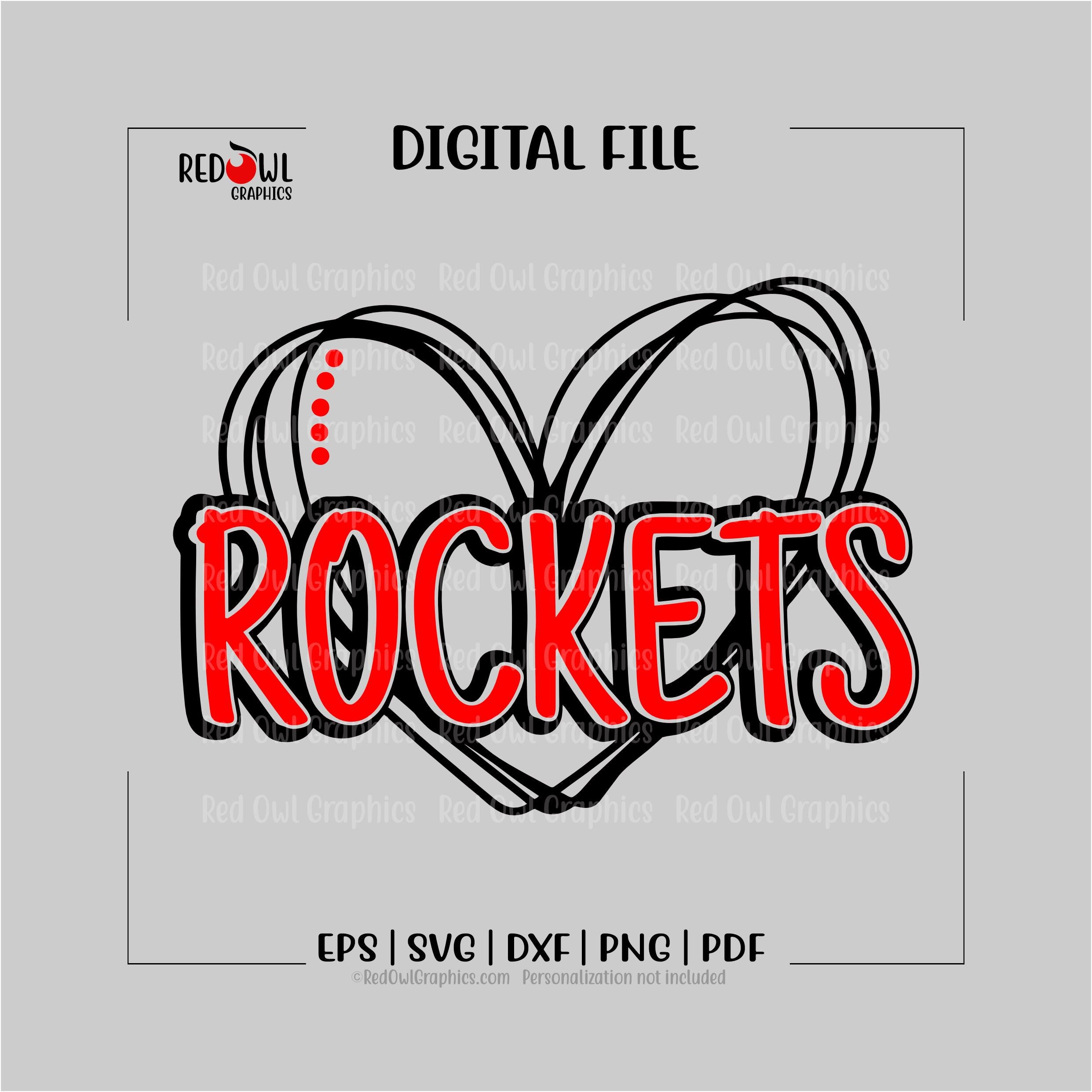 Anna Rockets Svg Rocket Svg, Rockets Svg, Team Mascot, Teacher, Coach, Mom, Dad, Svg ...