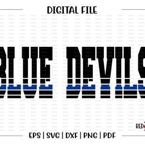 Blue Devil svg, Devils svg, Blue Devil, Blue Devils, Devil, svg, dxf, eps, png, pdf, sublimation, cut file, htv, vector, digital