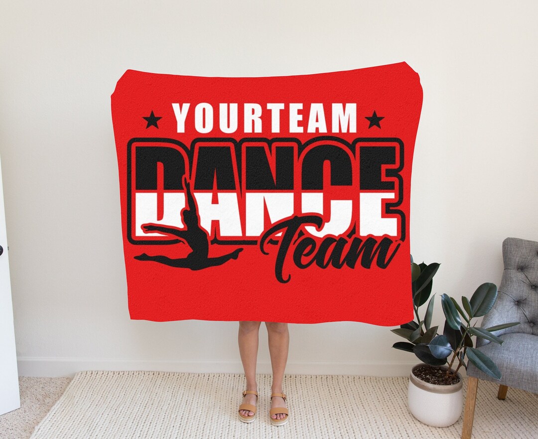 Personalized Dance Blanket, Dancer Blanket, Dance, Dancing, Coach