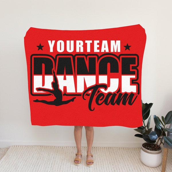 Personalized Dance Blanket, Dancer Blanket, Dance, Dancing, Coach, Blanket, Pillow, Coach Gift, Personalized, Dancer Gift