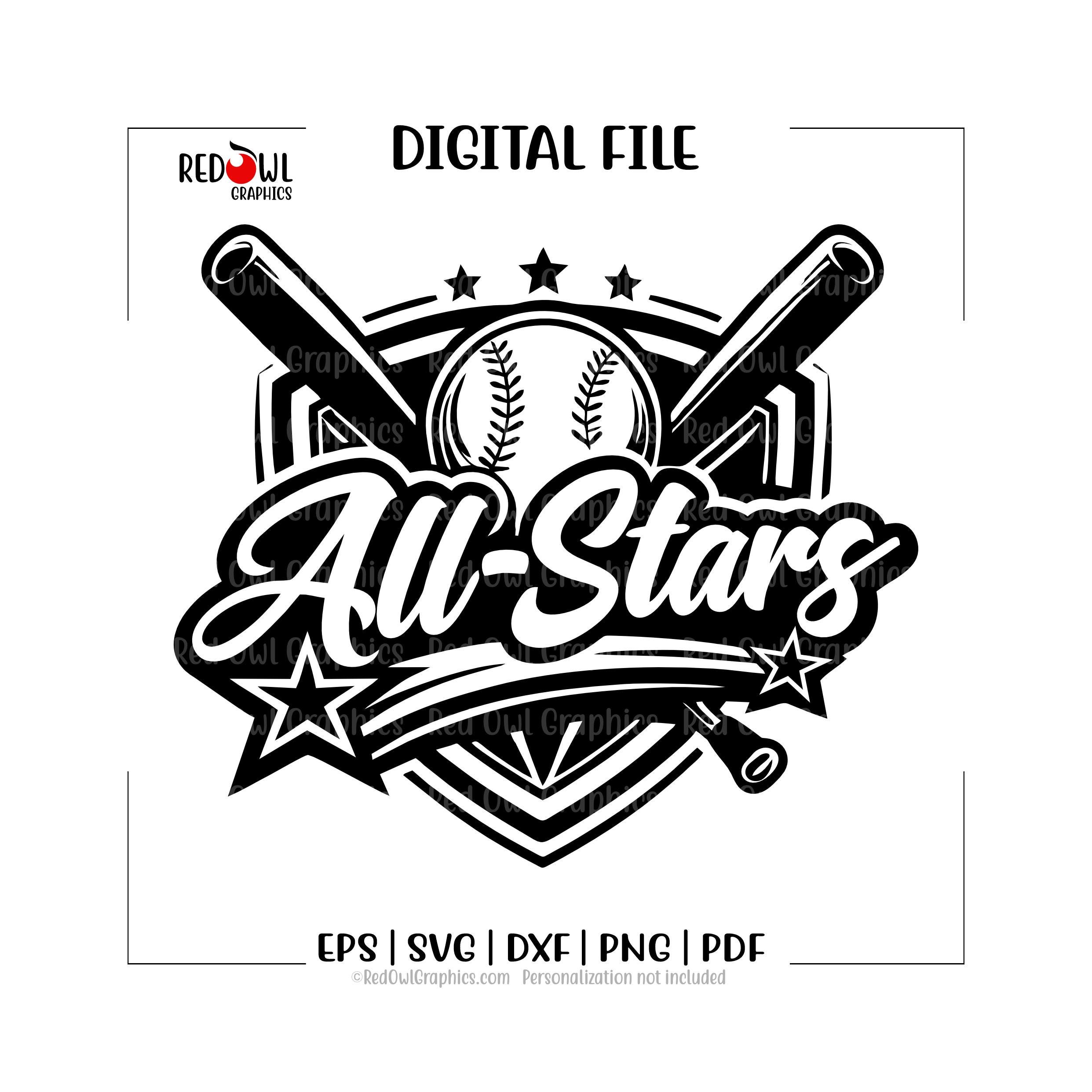 All Star Svg, All-star Svg, Baseball Svg, Baseball, Allstar, All Stars ...