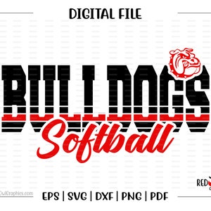 Softball svg, Bulldogge Softball svg, Bulldogge, Bulldoggen, Softball, Bulldogge Softball, svg, dxf, eps, png, pdf, sublimation, cut Datei, htv