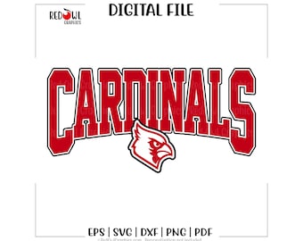 Kardinaal svg, kardinalen svg, kardinaal, kardinalen, team, mascotte, school, svg, dxf, eps, png, pdf, sublimatie, gesneden bestand, htv